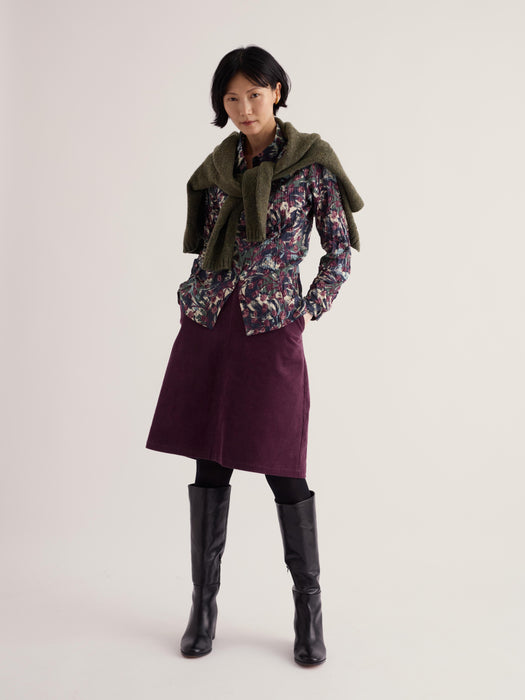 Seasalt Women's Larissa Shirt In Inky Seedheads Aran