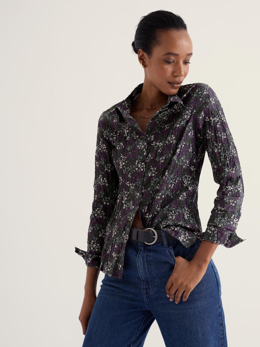 Seasalt Women's Larissa Shirt In Speckled Ditsy Mix