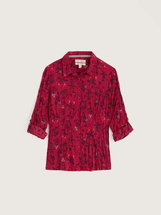 Seasalt Women's Larissa Shirt In Tapestry Flowers Dahlia