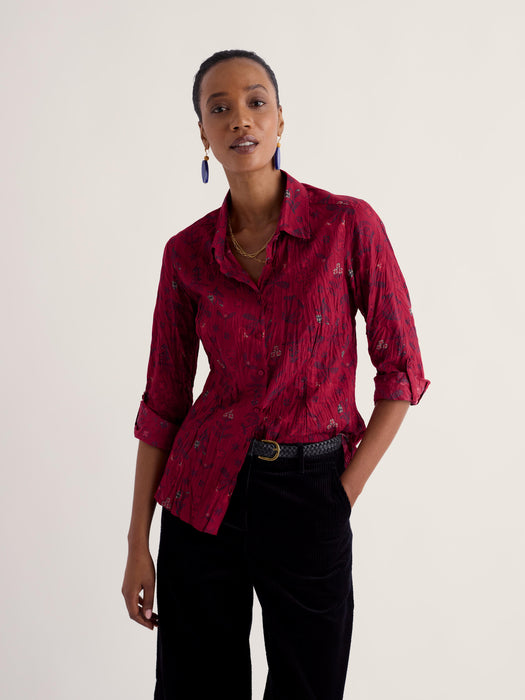 Seasalt Women's Larissa Shirt In Tapestry Flowers Dahlia