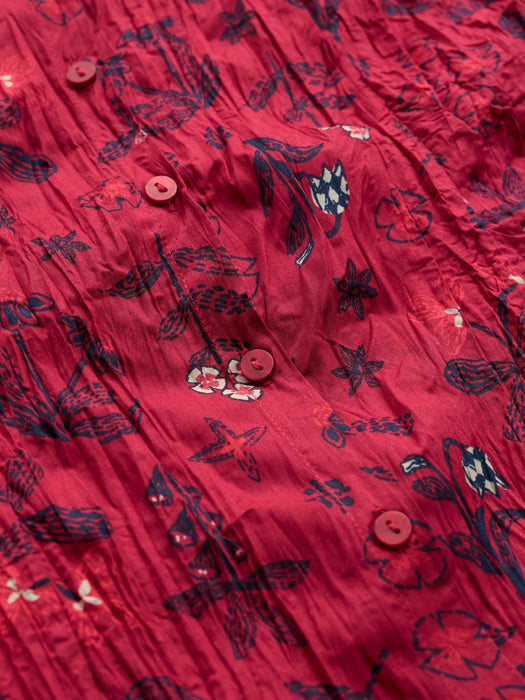 Seasalt Women's Larissa Shirt In Tapestry Flowers Dahlia