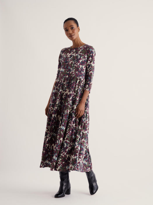 Seasalt Women's Leading Lights Dress In Inky Seedheads Aran