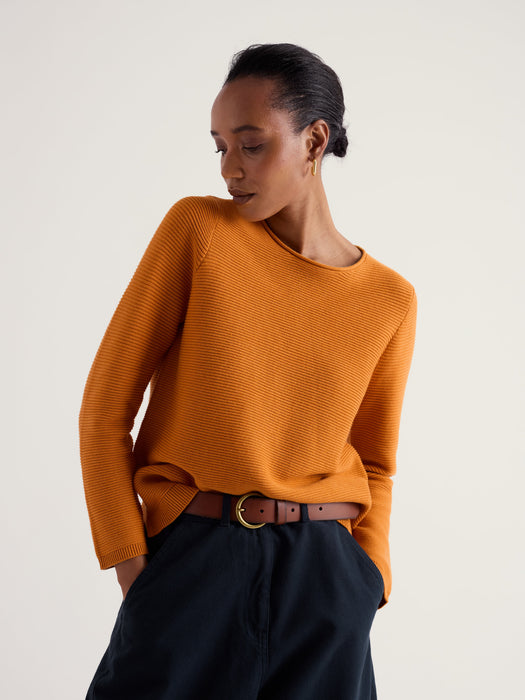 Seasalt Women's Makers Cotton Jumper In Amber