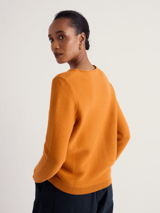 Seasalt Women's Makers Cotton Jumper In Amber