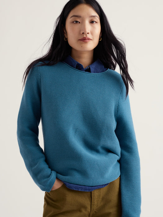 Seasalt Women's Makers Cotton Jumper In Cadet