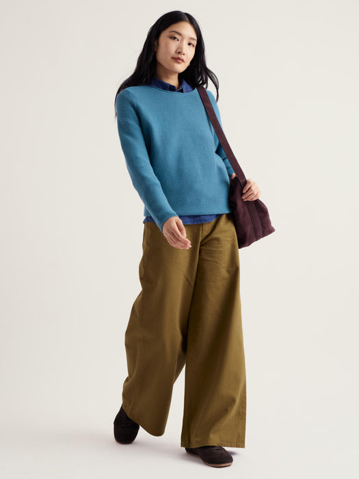 Seasalt Women's Makers Cotton Jumper In Cadet