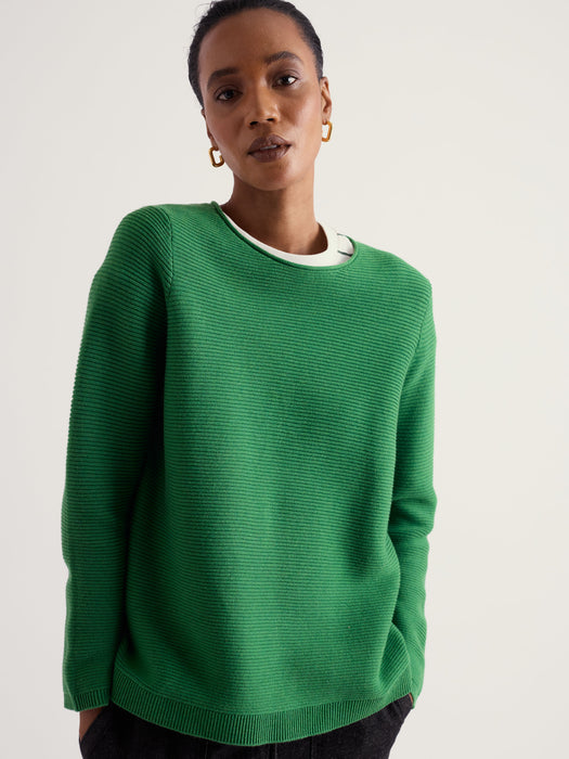Seasalt Women's Makers Cotton Jumper In Pea Pod