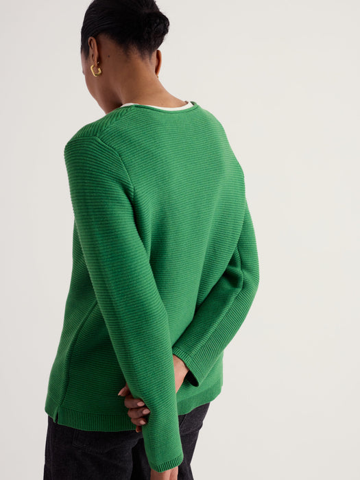 Seasalt Women's Makers Cotton Jumper In Pea Pod