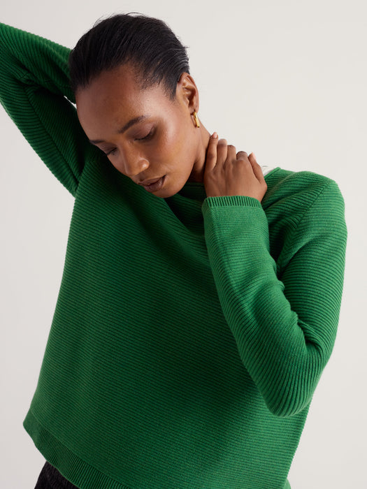 Seasalt Women's Makers Cotton Jumper In Pea Pod