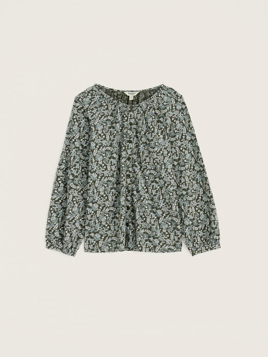 Seasalt Women's Mallow Top In Painted Seaweed Nori