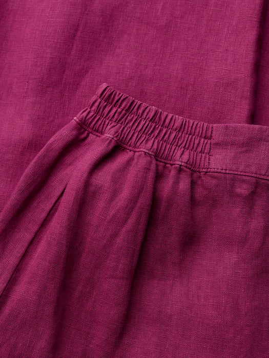 Seasalt Women's Merrivale Linen Culottes In Dark Freesia