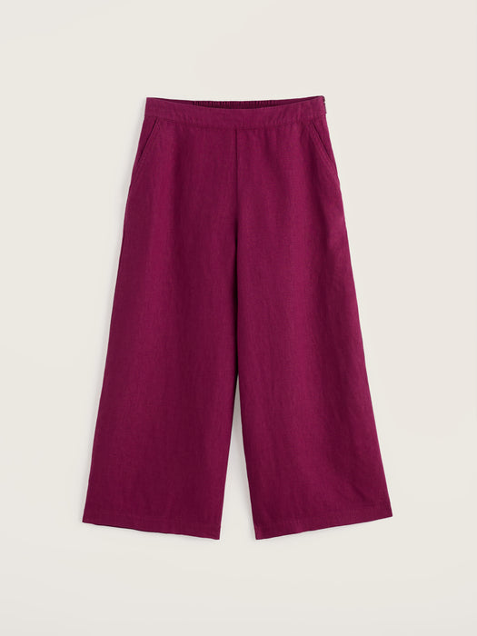 Seasalt Women's Merrivale Linen Culottes In Dark Freesia