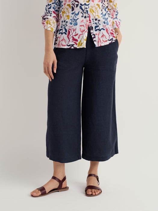 Seasalt Women's Merrivale Linen Culottes In Maritime