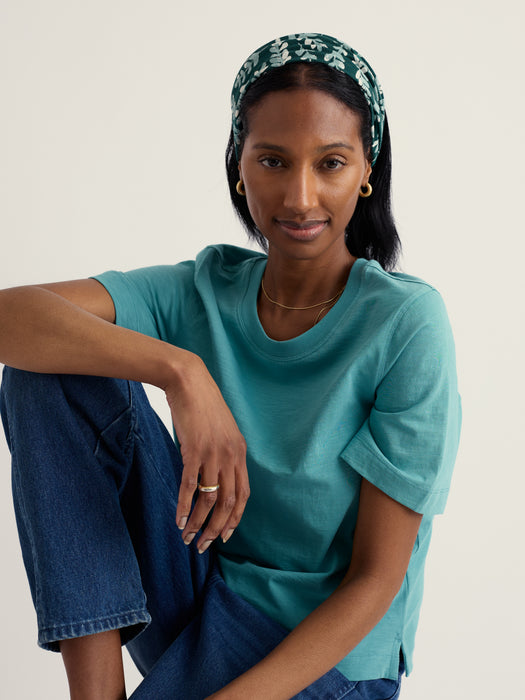 Seasalt Women's Organic Cotton Handyband In Indigo Leaf Dark Wreckage