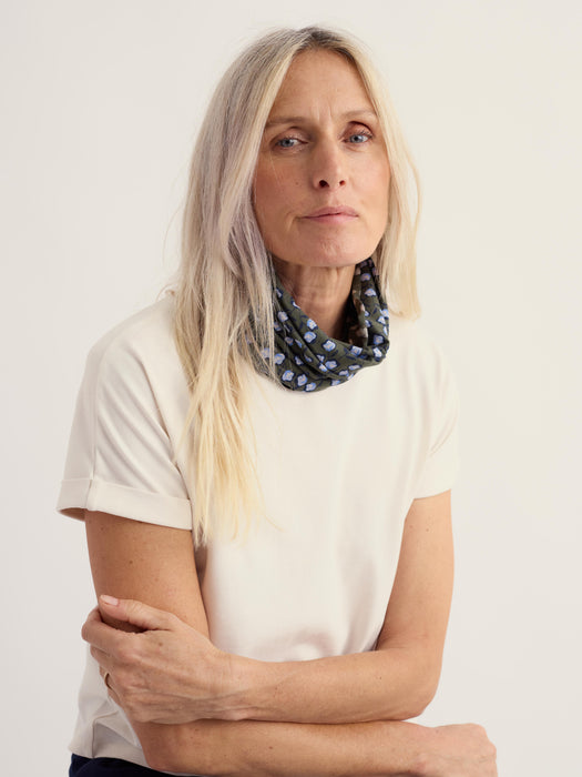 Seasalt Women's Organic Cotton Handyband In Sketched Buds Nori