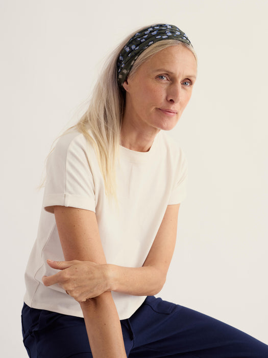 Seasalt Women's Organic Cotton Handyband In Sketched Buds Nori
