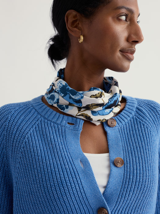 Seasalt Women's Organic Cotton Handyband In Spring Pansy Chalk