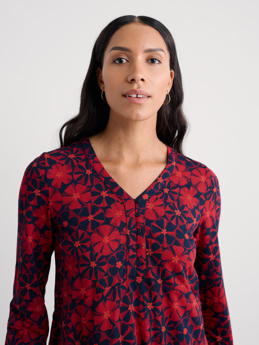 Seasalt Women's Peg Loom Tunic In Handicraft Flowers Jam