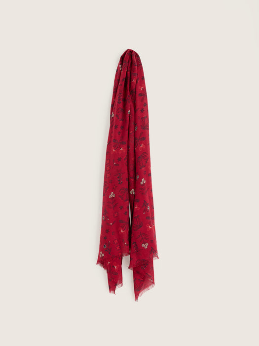 Seasalt Women's Pentillie Scarf In Tapestry Flowers Dahlia