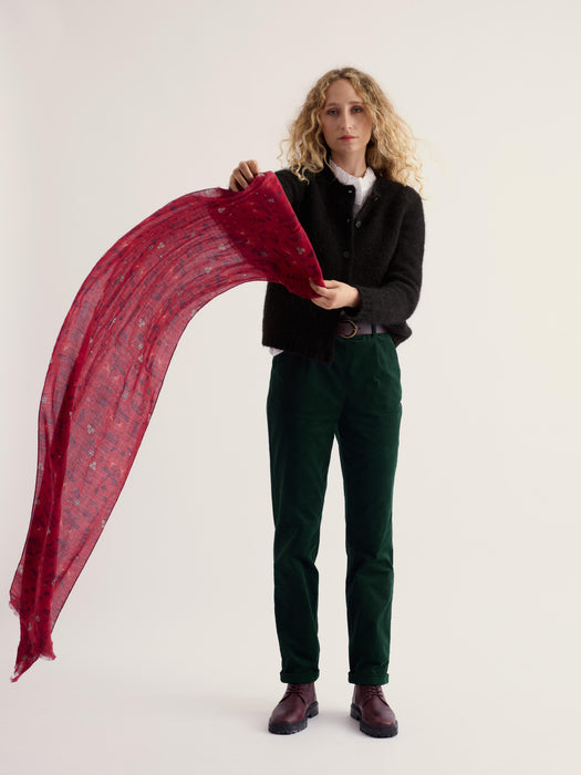 Seasalt Women's Pentillie Scarf In Tapestry Flowers Dahlia
