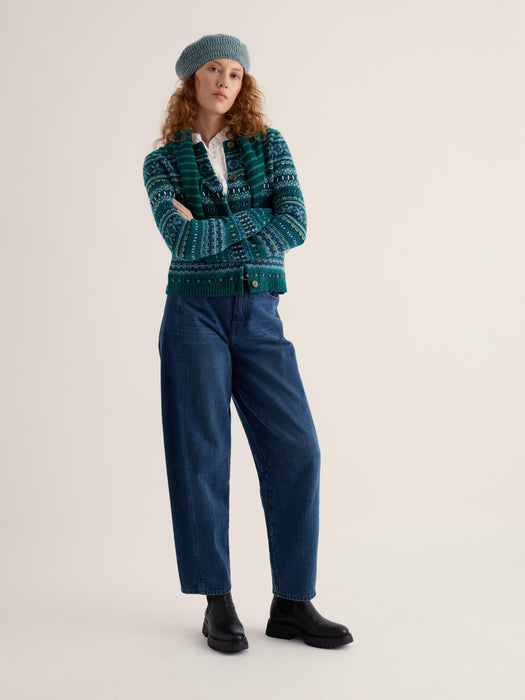 Seasalt Women's Percella Cove Cardigan In Larkspur Loch Multi