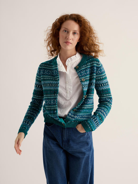 Seasalt Women's Percella Cove Cardigan In Larkspur Loch Multi
