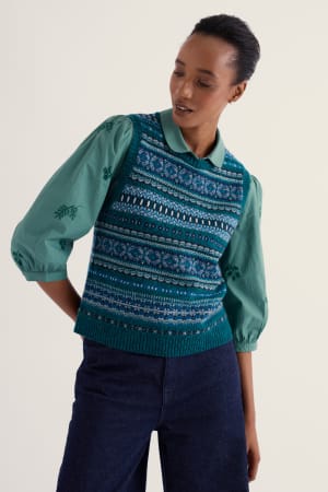 Seasalt Women's Percella Cove Vest In Larkspur Loch Multi