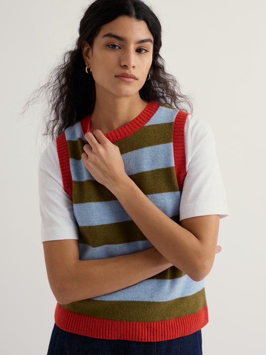 Seasalt Women's Pinwell Vest In Bright Shape Seagrass Mix