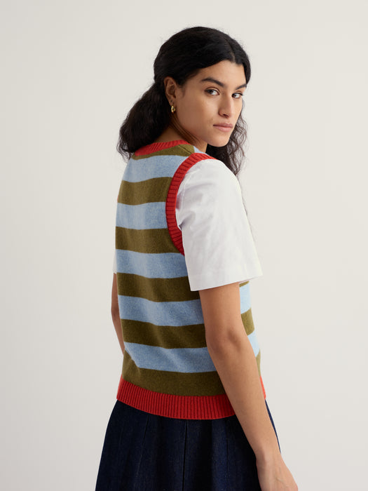 Seasalt Women's Pinwell Vest In Bright Shape Seagrass Mix