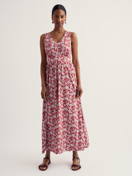 Seasalt Women's Polmanter Jersey Dress In Tropic Flower Dark Freesia