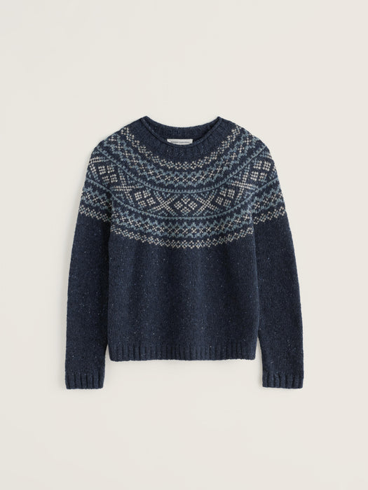 Seasalt Women's Port Kinnis Jumper Merino In Shingle Bay Maritime Mix