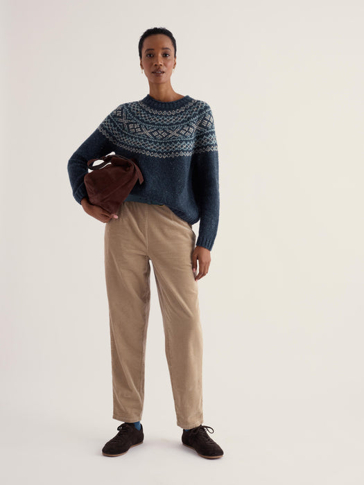 Seasalt Women's Port Kinnis Jumper Merino In Shingle Bay Maritime Mix