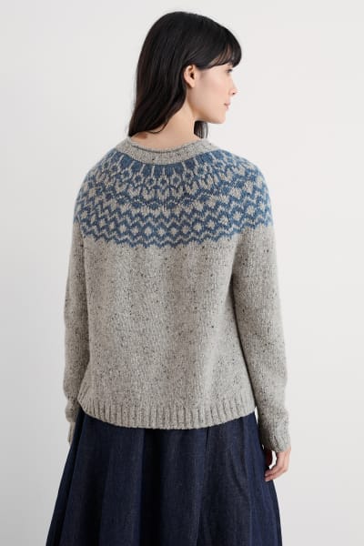 Seasalt Women's Port Kinnis Jumper Merino In Wag Tail Tor Shore