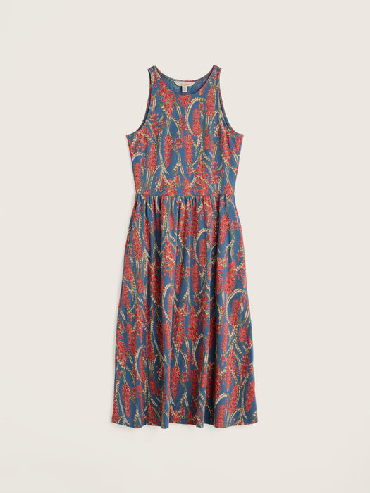 Seasalt Women's Porthmeor Wave Dress In Red Hot Poker Dusk