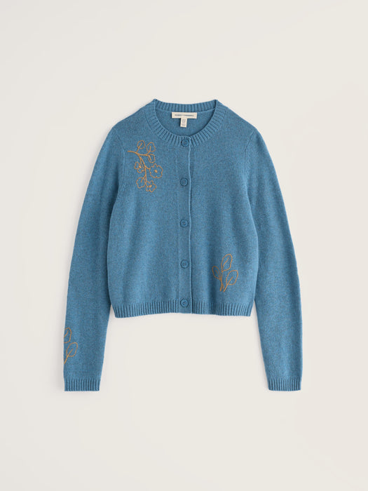 Seasalt Women's Potting Shed Cardigan In Flora Study Cadet
