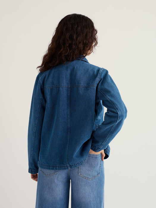 Seasalt Women's Reading Rocks Jacket In  Indigo Wash