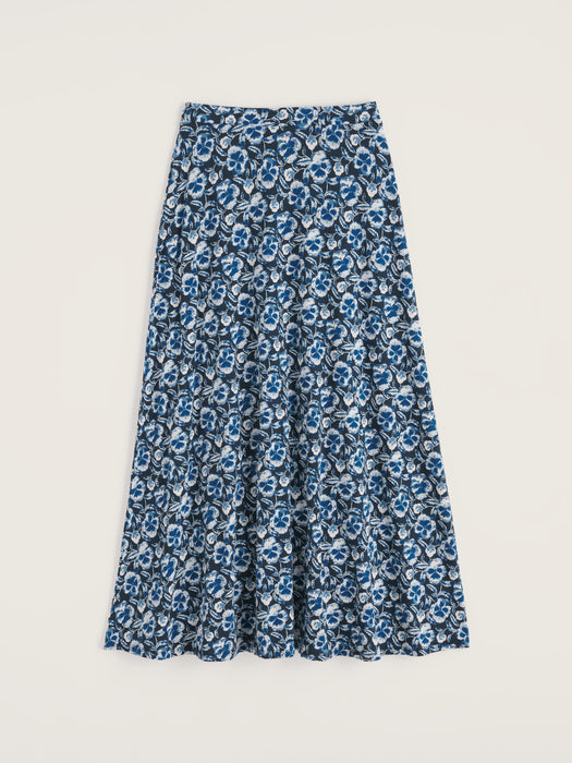 Seasalt Women's Rose A-Line Skirt In Spring Pansy Maritime