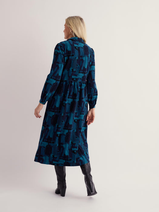 Seasalt Women's Rosina Dress In Paint Texture Raincloud