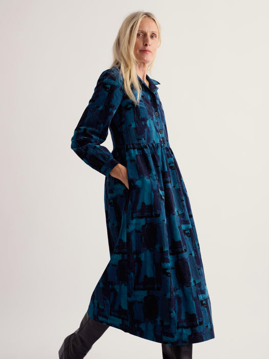 Seasalt Women's Rosina Dress In Paint Texture Raincloud