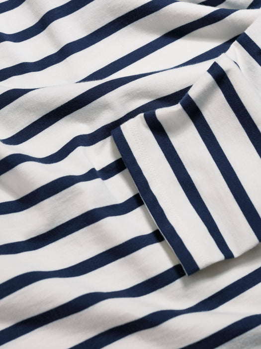 Seasalt Women's Sailor Shirt In Breton Chalk Maritime