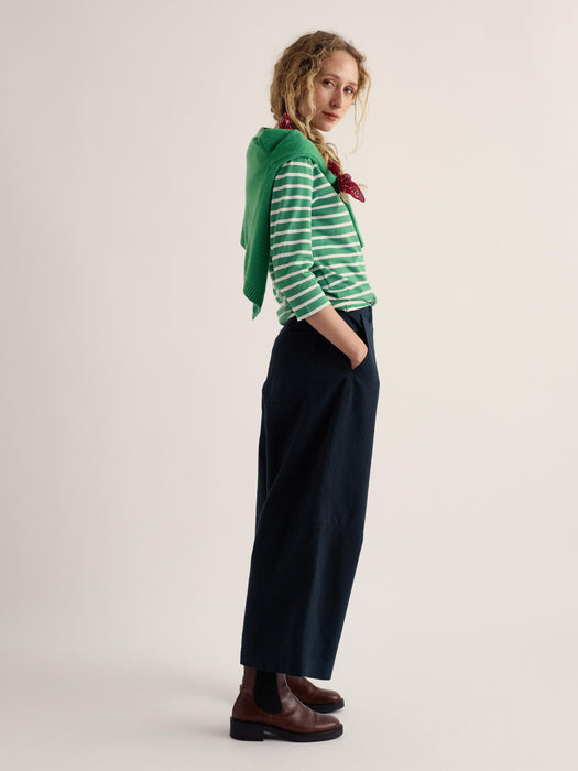 Seasalt Women's Sailor Shirt In Breton Pea Pod