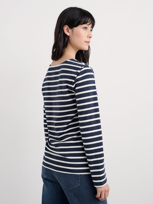 Seasalt Women's Sailor Shirt In Breton Maritime Chalk