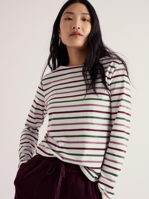 Seasalt Women's Sailor Shirt In Tri Breton Dried Rose