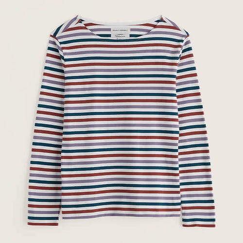 Seasalt Women's Sailor Shirt In Tri Mini Cornish Echium