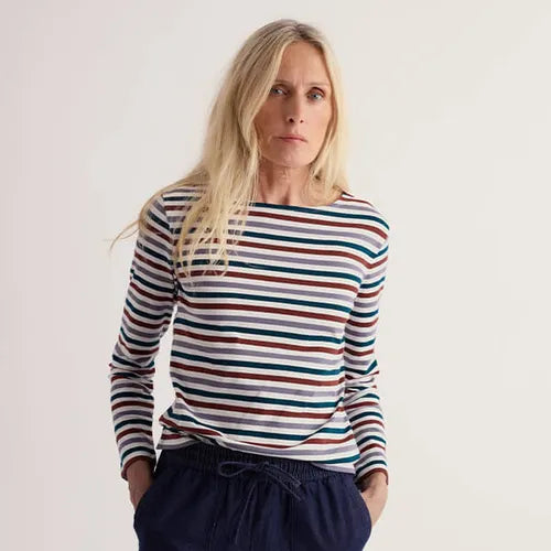 Seasalt Women's Sailor Shirt In Tri Mini Cornish Echium