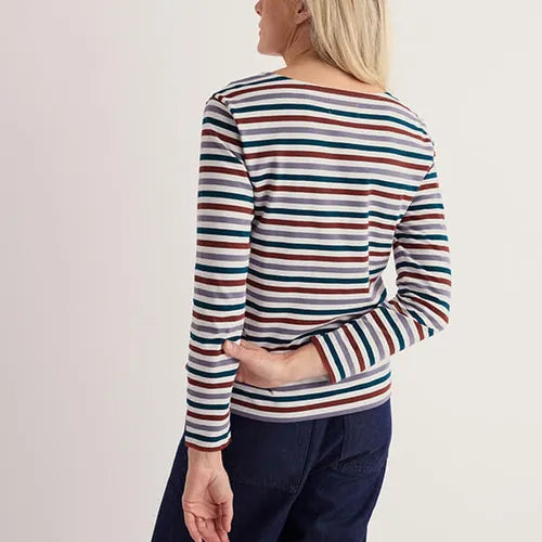 Seasalt Women's Sailor Shirt In Tri Mini Cornish Echium