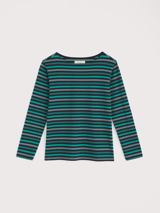 Seasalt Women's Sailor Shirt In Tri Mini Cornish Storm Sky