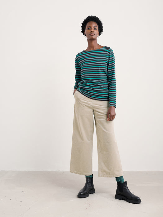 Seasalt Women's Sailor Shirt In Tri Mini Cornish Storm Sky