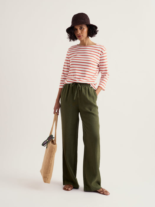 Seasalt Women's Sailor Top In Breton Carnelian