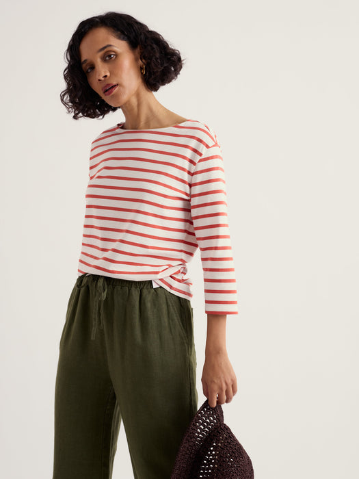 Seasalt Women's Sailor Top In Breton Carnelian